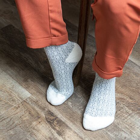 Sheep Socks Merino Jacquard Light Grey