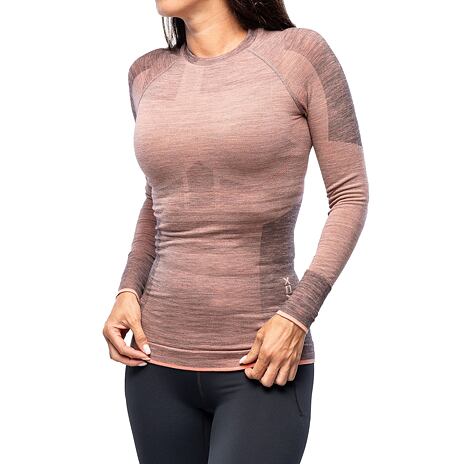 Damen-T-Shirt Merino 230 Competition long sleeve Ortovox bloom