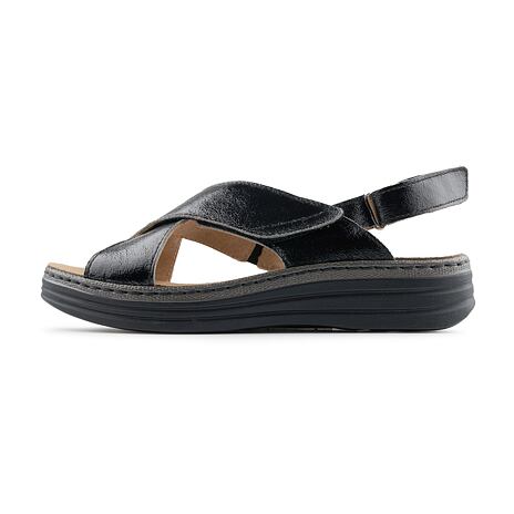 Women’s “Darina“ Leather Sandals Black