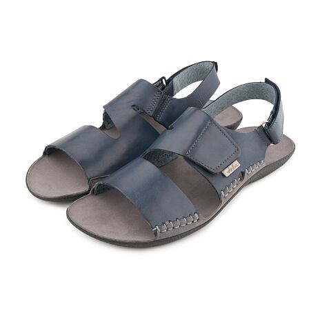 Men's leather sandals Vincent dark blue