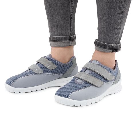 Vrouwen klittenband sneakers blauw