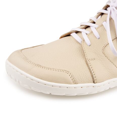 Barefoot Ledersneaker "Sasa" beige