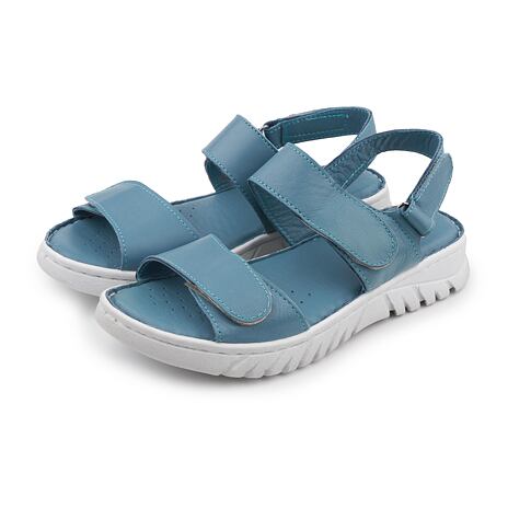 Sandales en cuir pour femme Victoria, bleu