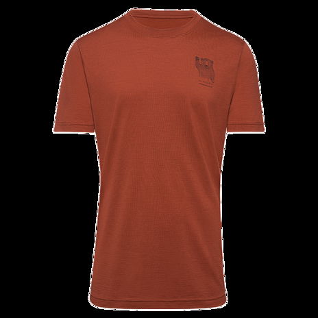 T-shirt pour homme Merino Life Hi Honey Thermowave, rouge