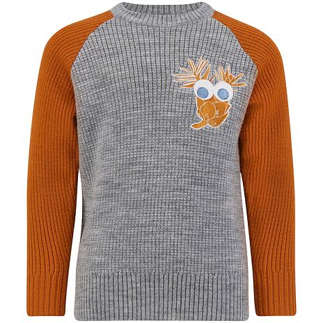 Kinder Wollpullover Piny Ulvang grau