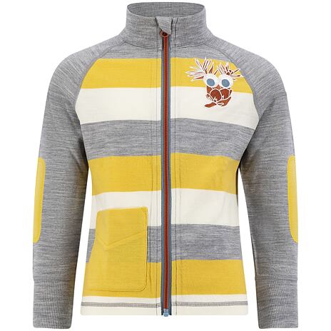 Sweat-shirt en laine pour enfant Piny Ulvang, jaune