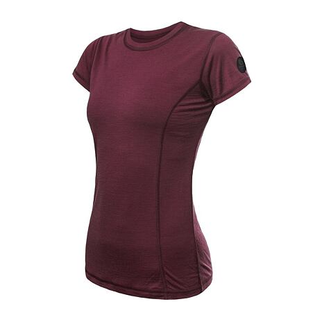 Functioneel dames-T-shirt Sensor Merino Air port rood