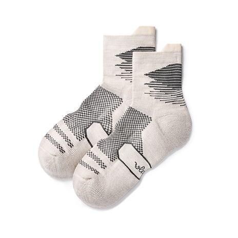 Chaussettes de sport en Merino 2 paires beige