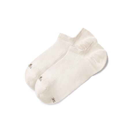 2 paires de chaussettes basses en coton, beige