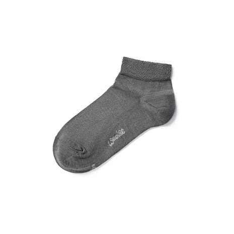 2 pairs of summer ankle socks Merino gray