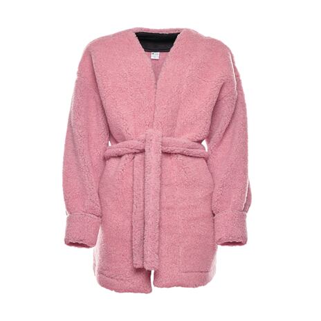 Damen Strickjacke aus Wolle rosa