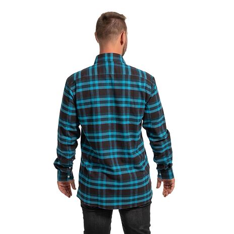 Men's Checkered Flannel Shirt Blue-Black