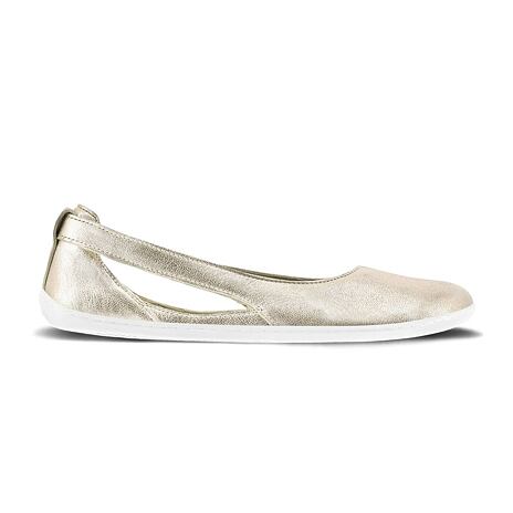 Kožené barefoot baleríny Be Lenka Bellissima zlatá