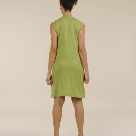 Rochie de damă Merino 200 Granary Sleeveless Dress Icebreaker Olive