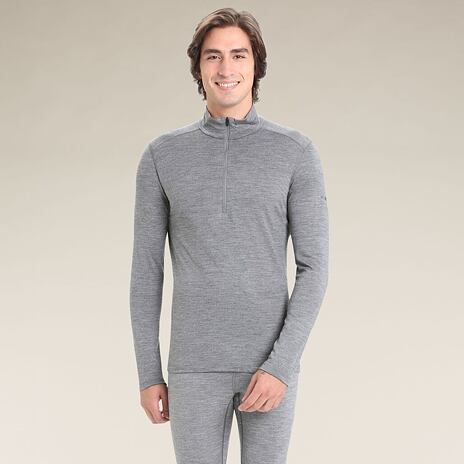 Pánské tričko Merino 200 Oasis LS Half Zip Icebreaker Gritstone