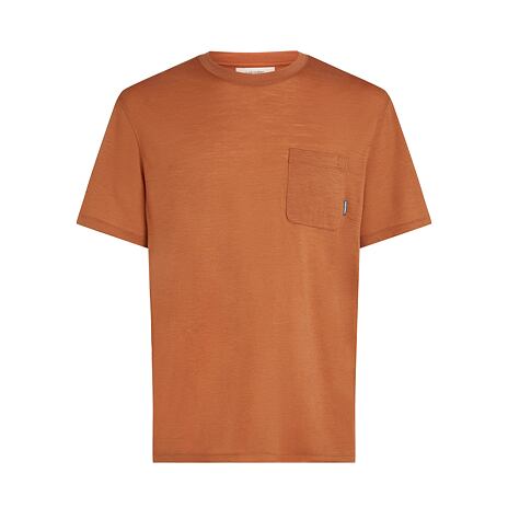 Pánské tričko Merino 150 Tech Lite SS Relaxed Pocket Tee Icebreaker Dusty Clay