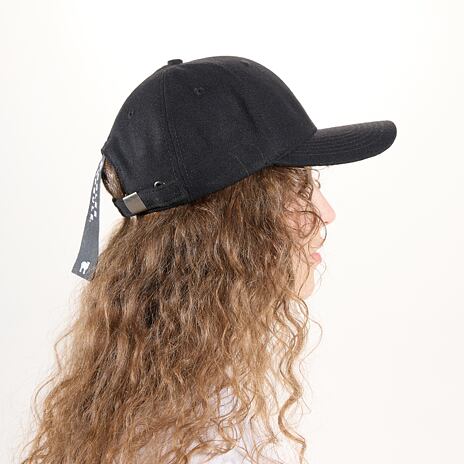 Baseballkappe aus Wolle Merino Woolee Capsule schwarz