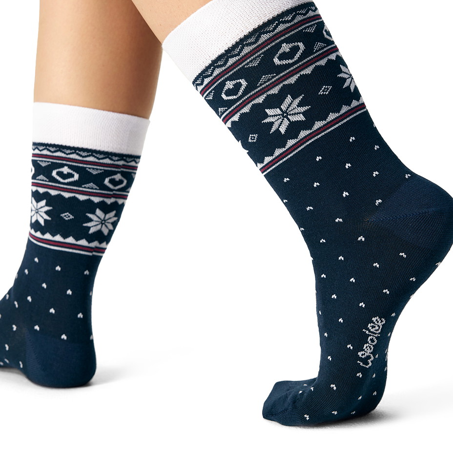 3 páry vánočních ponožek v dárkové krabičce