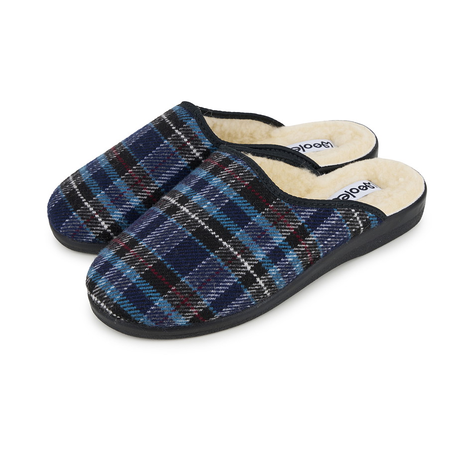 Dvojbalení pánských pantoflí komfort s ovčí vlnou Merino