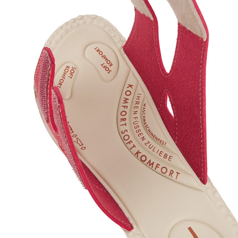 Dámske gélové nazúvaky na klinu Milena červená