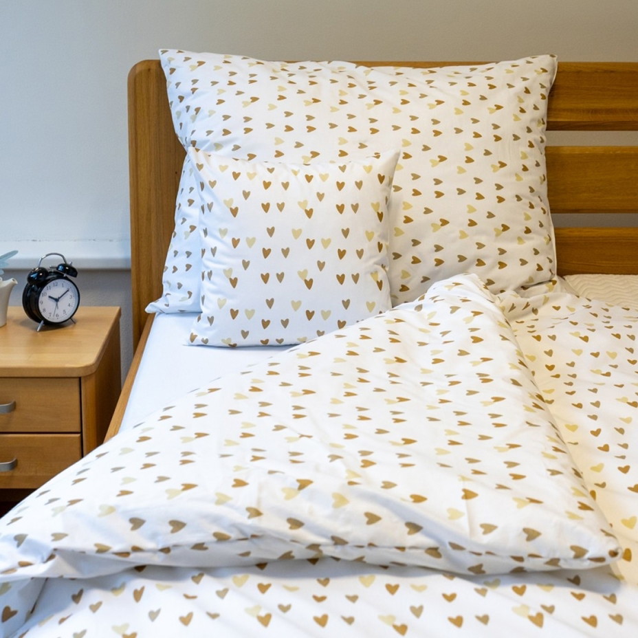 Bavlněné povlečení 
srdce
