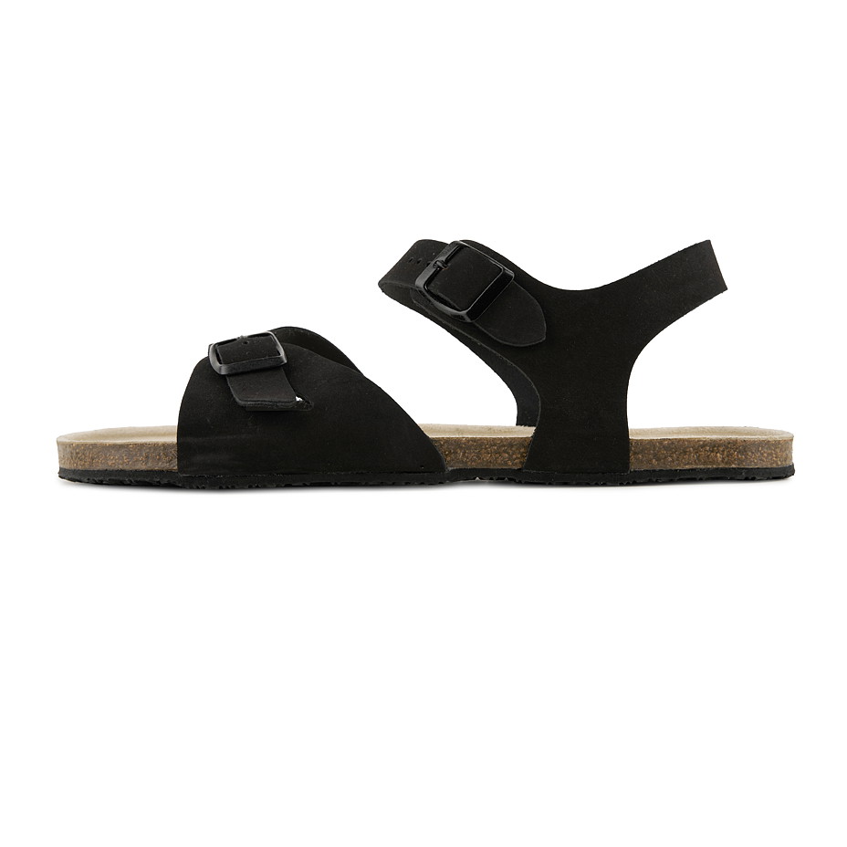 Pánské kožené barefoot sandály Mika černá