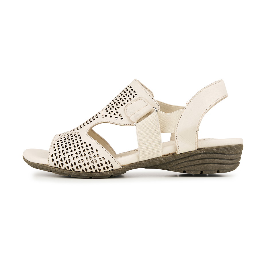 Sandali sanitari in pelle da donna Zaria, beige