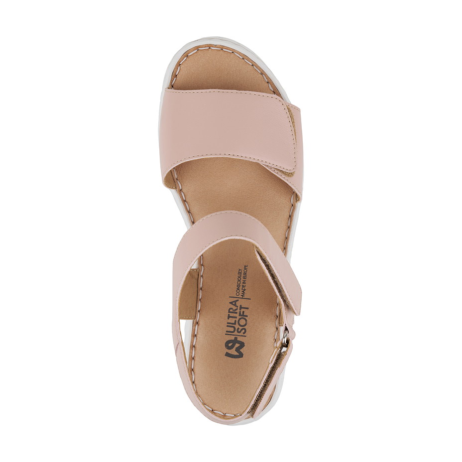 Damen Ledersandalen Lora, rosa