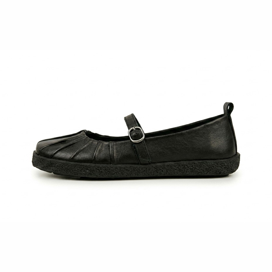Damen Ballerinas für breite Füße Cecilie, Schwarz