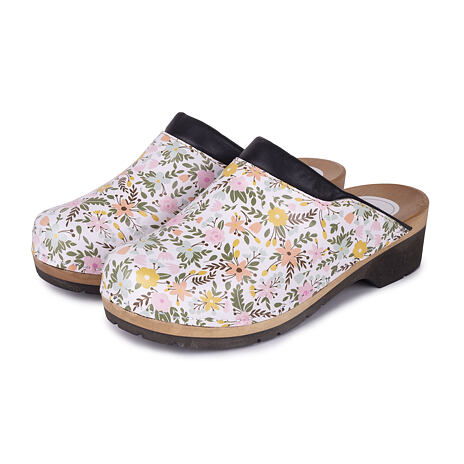 Anatomische Clogs für Damen mit Gummisohle Blüte