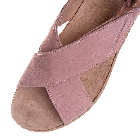 Dames lederen sandalen ”Darina” roze