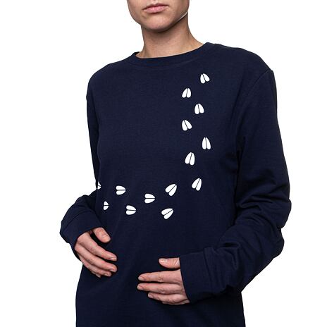 Sweat-shirt en coton Woolville blue foncé