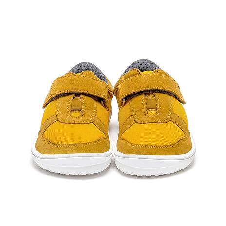 Dětské kožené barefoot tenisky Be Lenka Joy žlutá