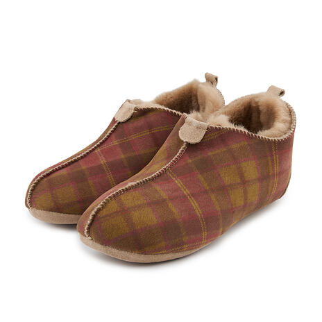 Women’s Andy Felt Slippers with Wool Lining Check