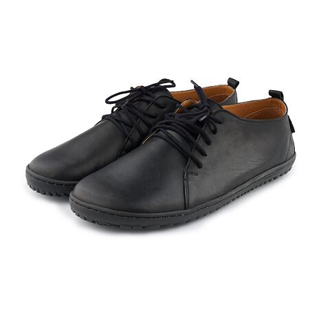 Chaussures barefoot en cuir pour hommes Oleg noires