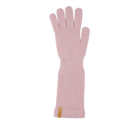 Guanti lunghi in lana e cashmere Vlnka R04 rosa