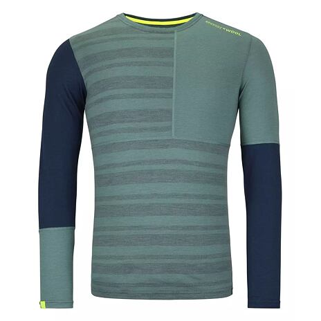 Herren-T-Shirt Merino 185 Rock'n'Wool Long Sleeve Ortovox arctic grey