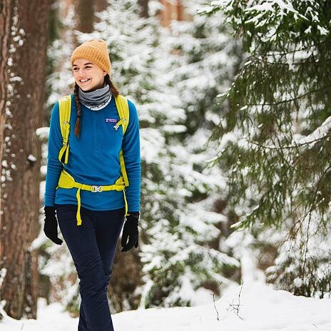 Sweat à capuche en laine polaire avec fermeture éclair pour femmes Thermowave blue