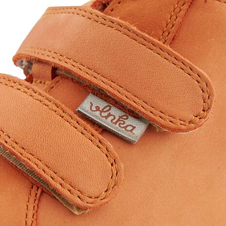 Kids’ Dodo Barefoot Leather Trainers Orange