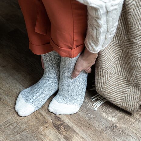 Sheep Socks Merino Jacquard Light Grey