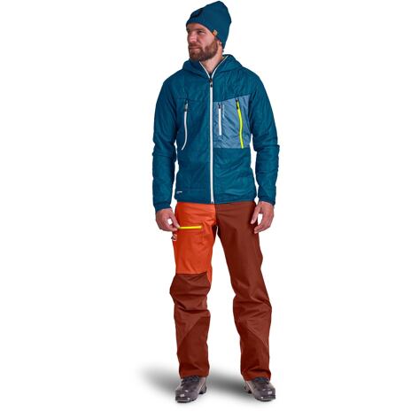 Anorak Piz Boe Jacket Ortovox Petrol Blue pour hommes