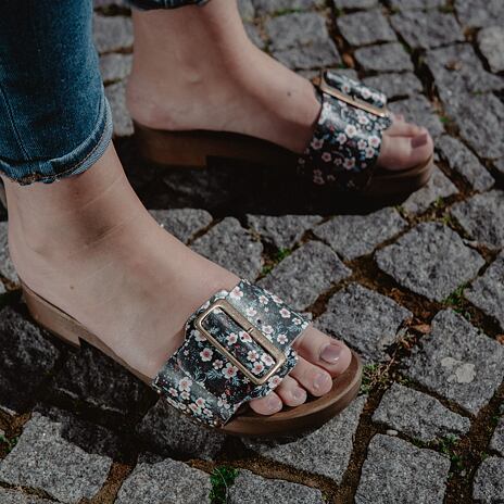 Niedrige Clogs für Damen Flora