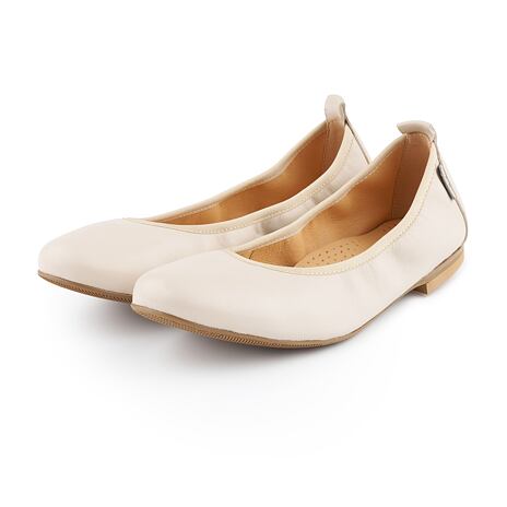 Women's orthopaedic leather ballerina flats Vanda cream