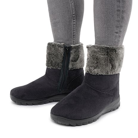 Damen Winterstiefelette mit Schafwolle Anita schwarz