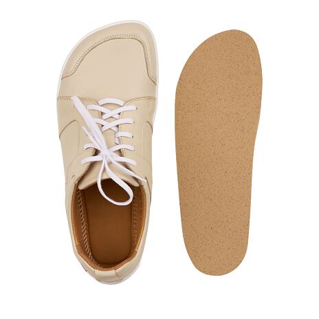 Barefoot Ledersneaker "Sasa" beige