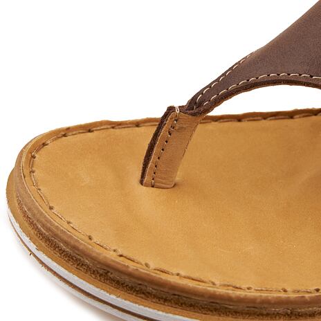 Gesundheitliche Leder-Slipper für Damen "Venus" braun