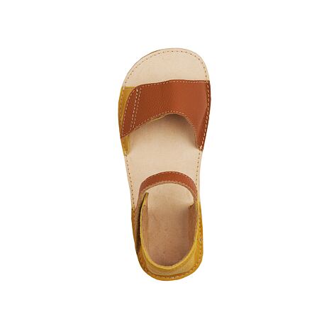 Sandales barefoot en cuir blanches Miri pour enfants