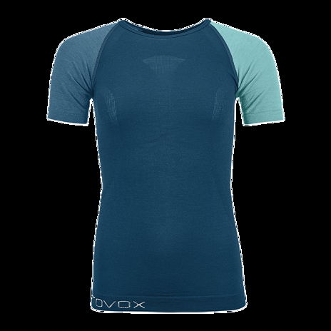 T-shirt pour femme Mérinos 120 Competition Light manches courtes Ortovox, bleu pétrole