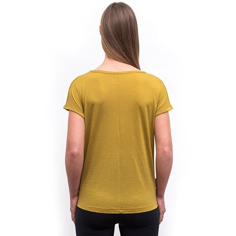 Dámske tričko Sensor Merino Air Traveller mustard