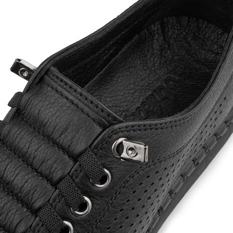 Baskets barefoot Mira en cuir noires